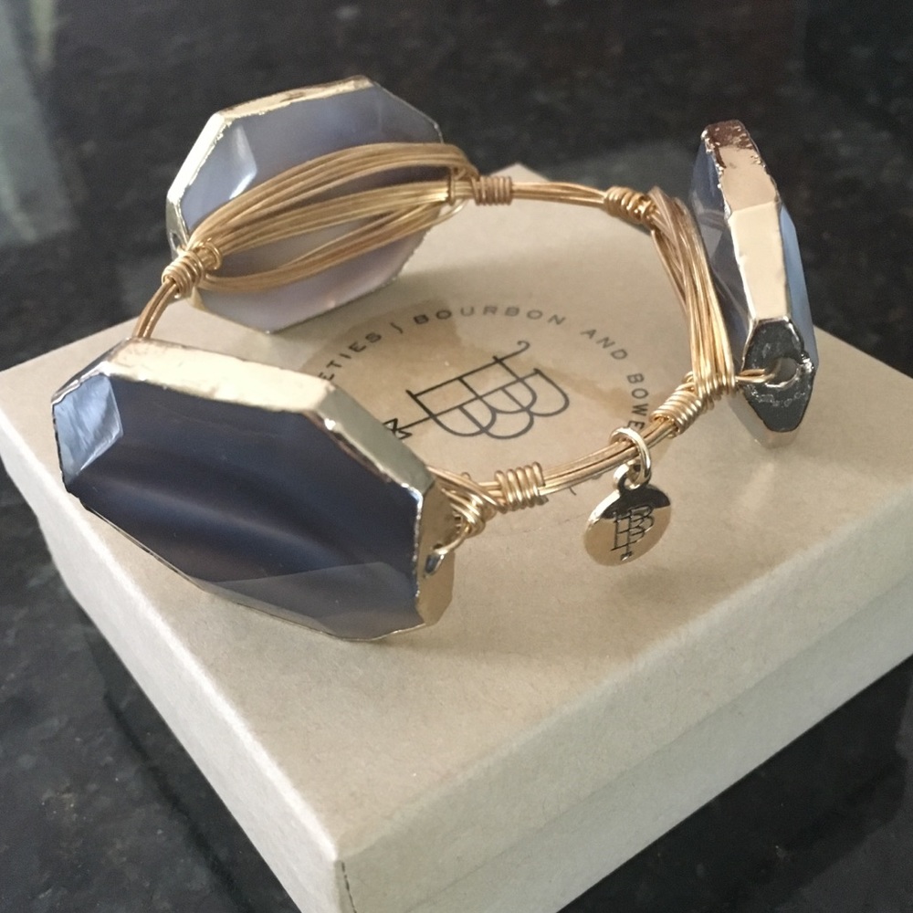Bourbon and Boweties Bracelet Black & Gold NIB